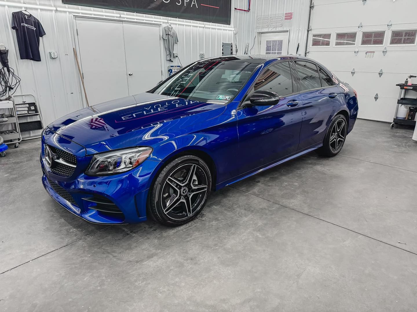 A detailed mercedes benz c class