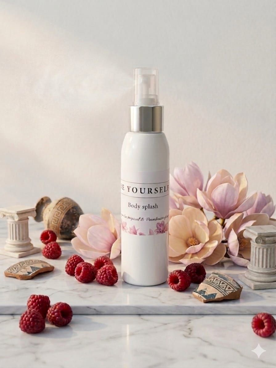 Body splash blend: Magnolias tropical & frambuesa griega.