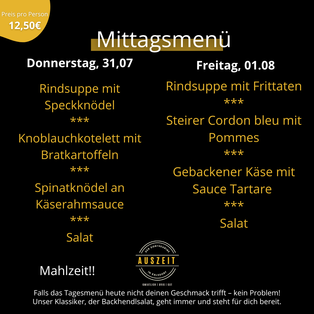 Tagesmenü