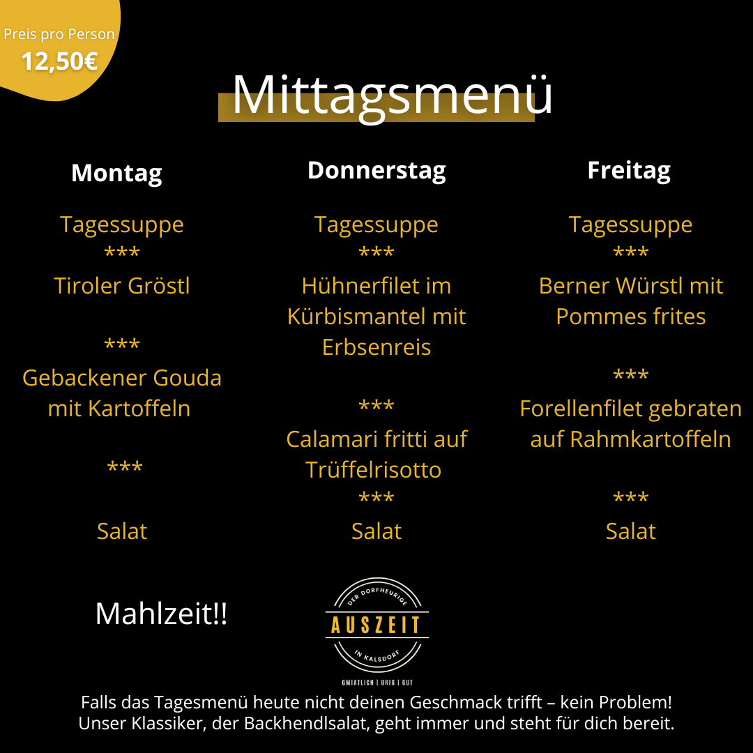 Tagesmenü