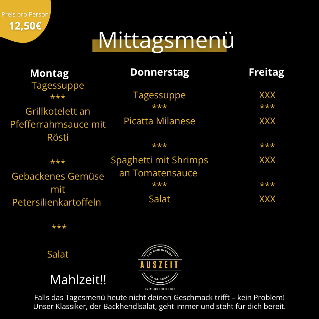 Tagesmenü