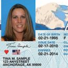 Driver's license with photo of a woman, 