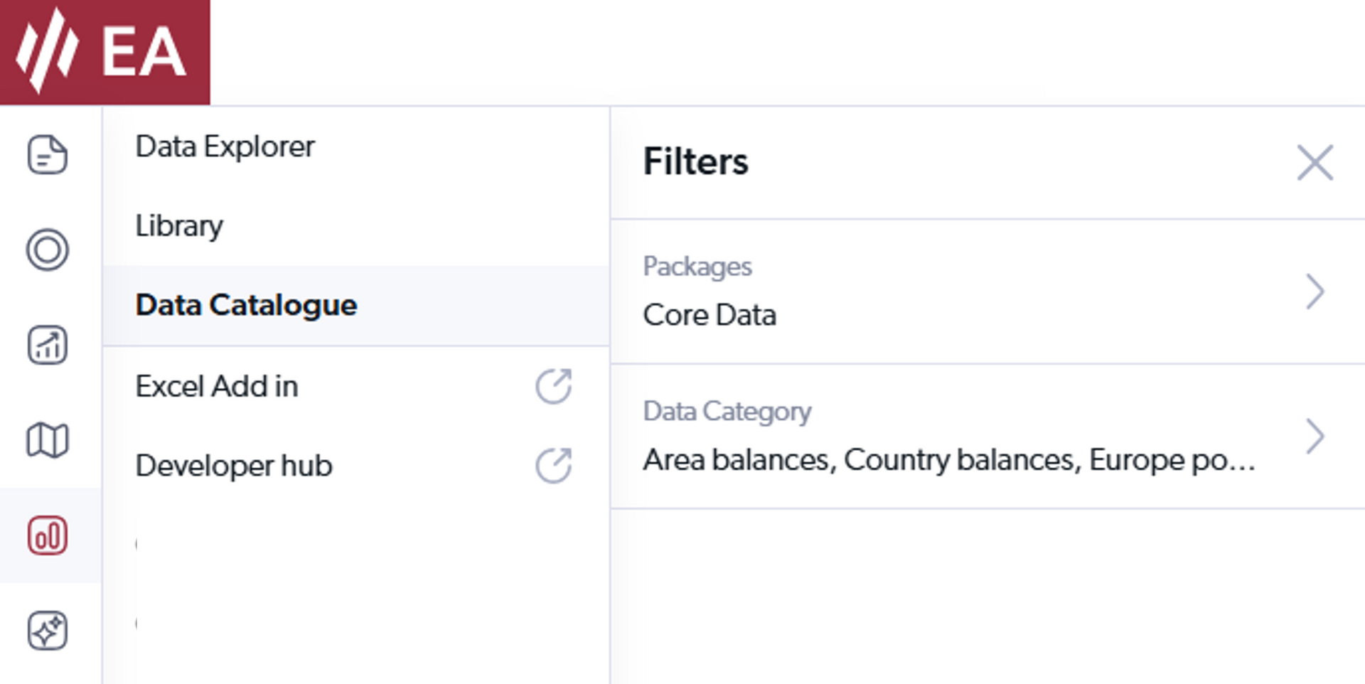 Core Data on the EA Portal
