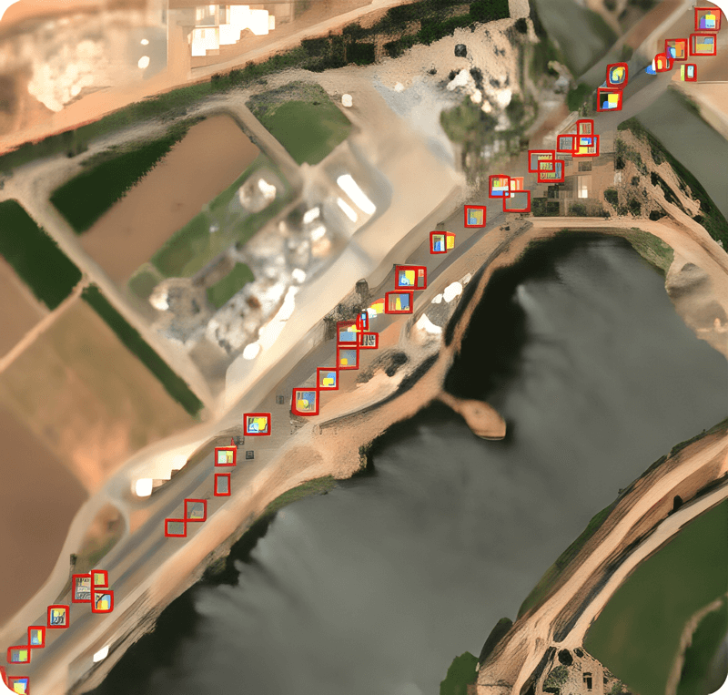 Detected trucks via Truck Traffic Indices
