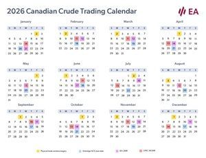 Canadian Crude Trading Calendar 202