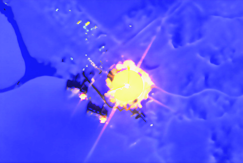 Example of flare in Sentinel-2 data