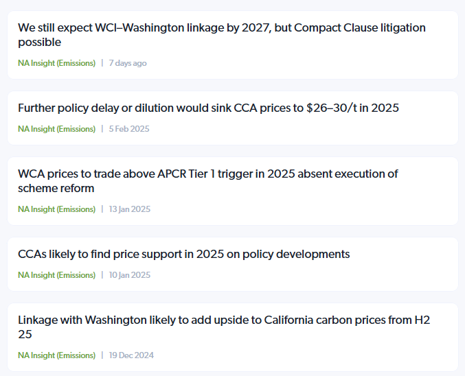 NA Emissions insights