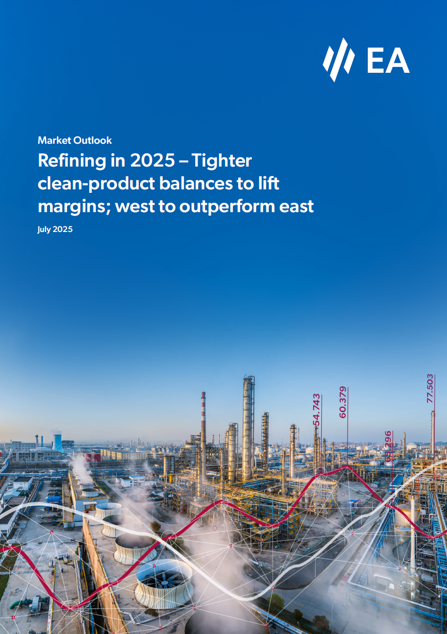 Refining in 2025: Tighter clean-product balances to lift margins; West to outperform East 