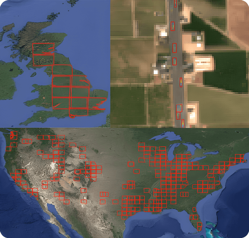 Sentinel tile selection - Truck Traffic Indices
