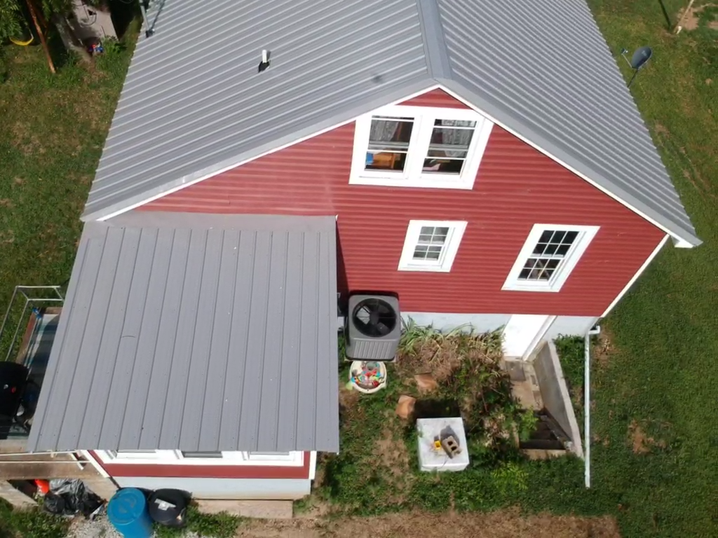 metal roof and siding on home