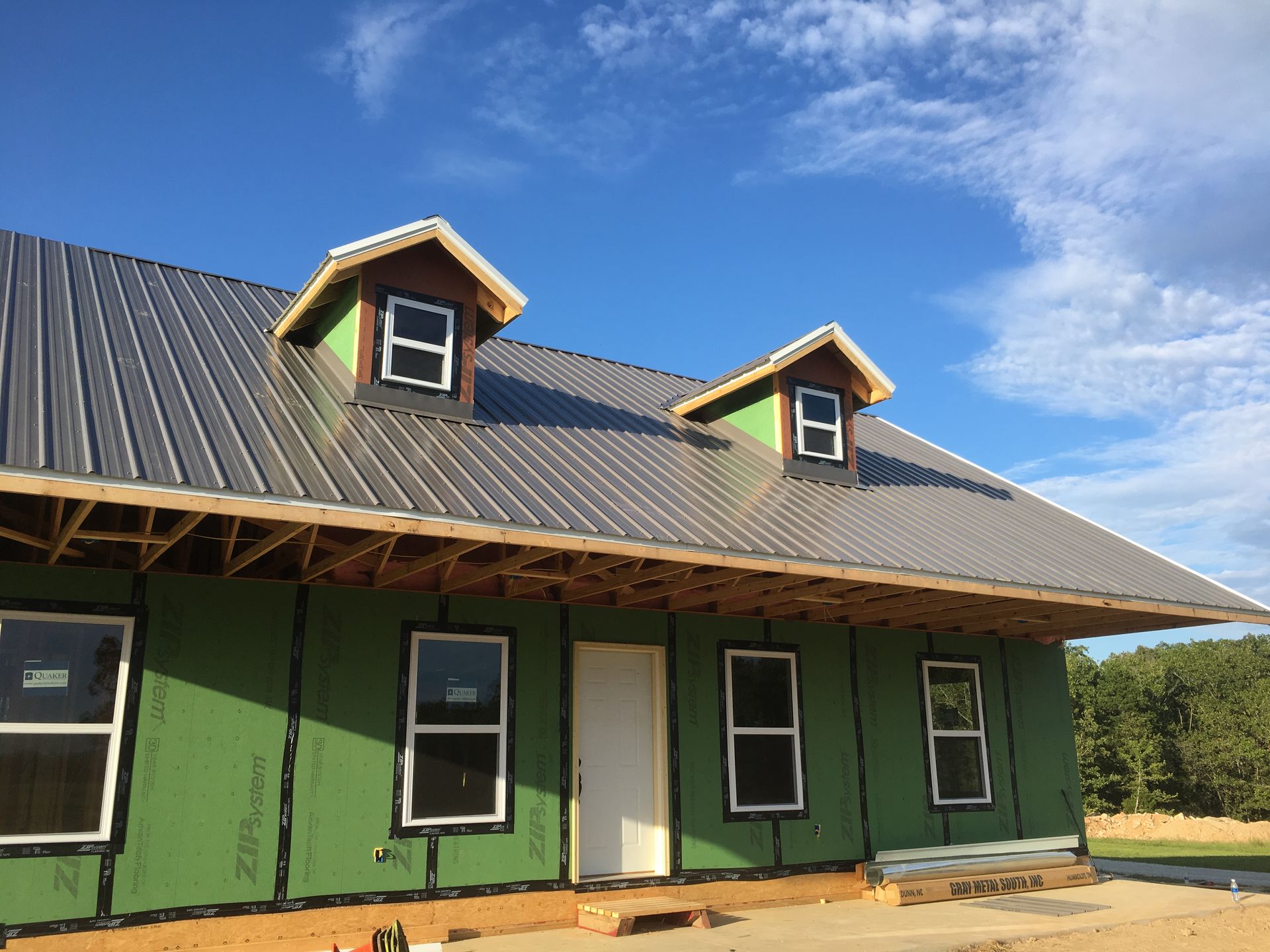 new metal roof and siding