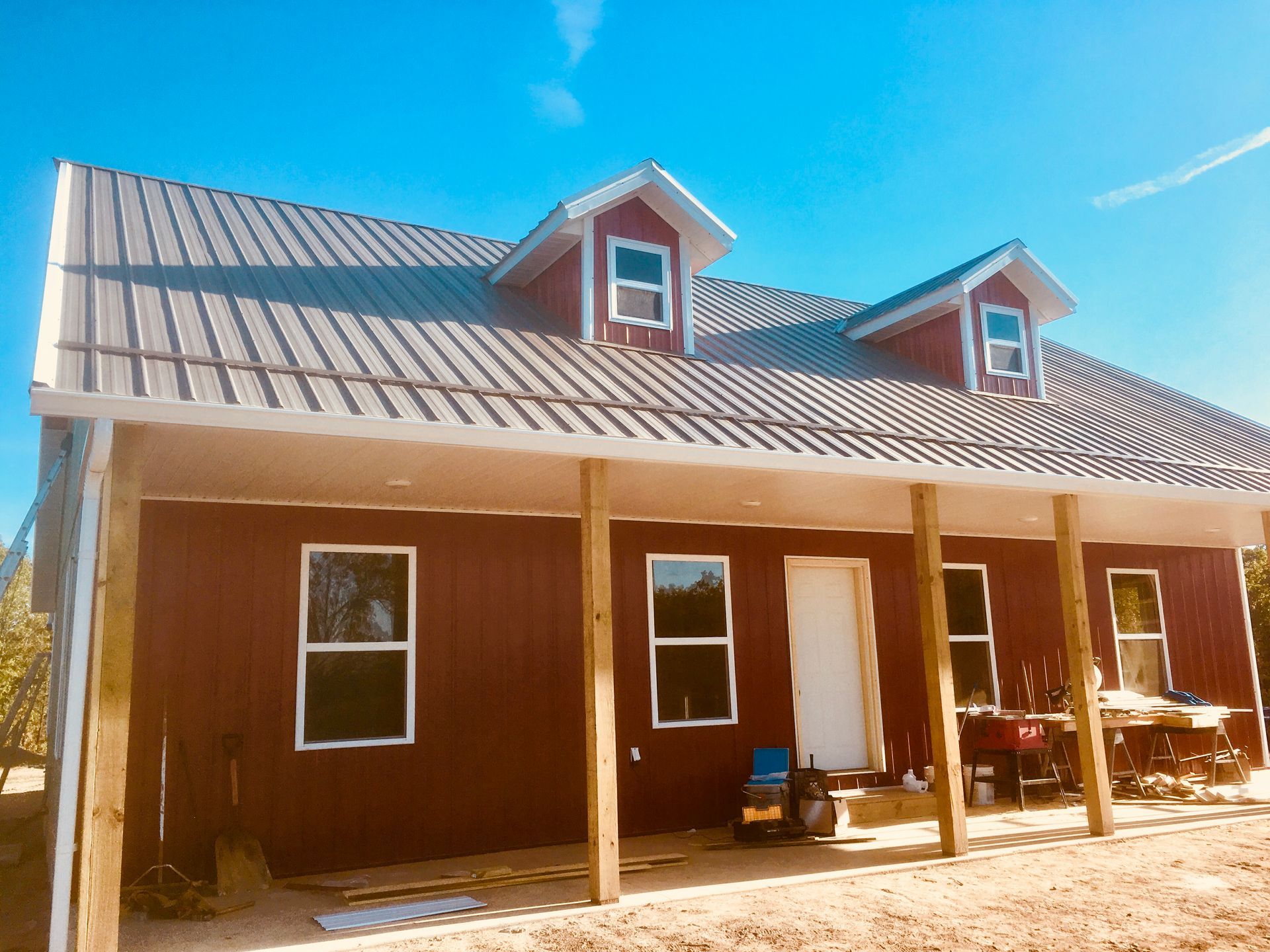 New home metal roof