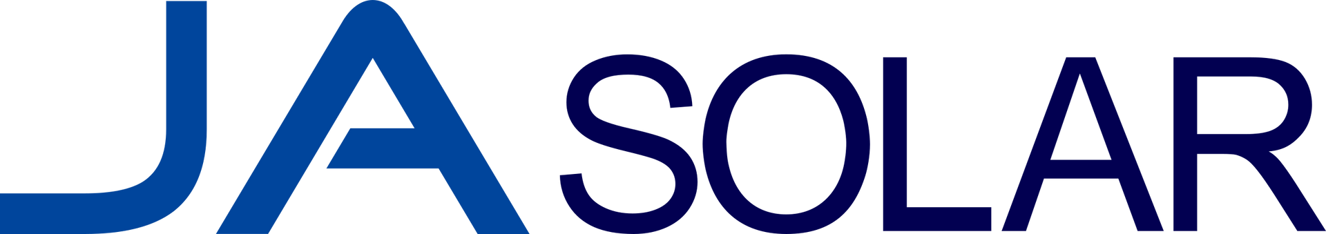 JA SOLAR logo in blue.