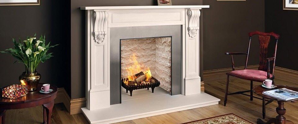 Natural stone William IV fireplace