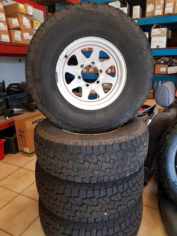 Tyres and Rims x4, 31x10,5, 15inch
