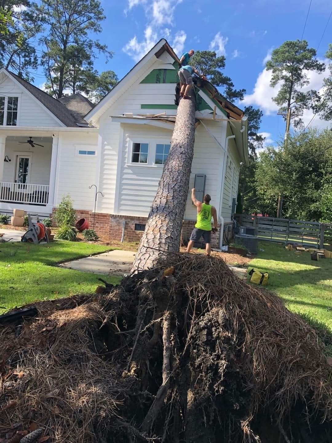 Wood Chipper Grinds Away — Columbia, SC — Affordable Carolina Tree Service