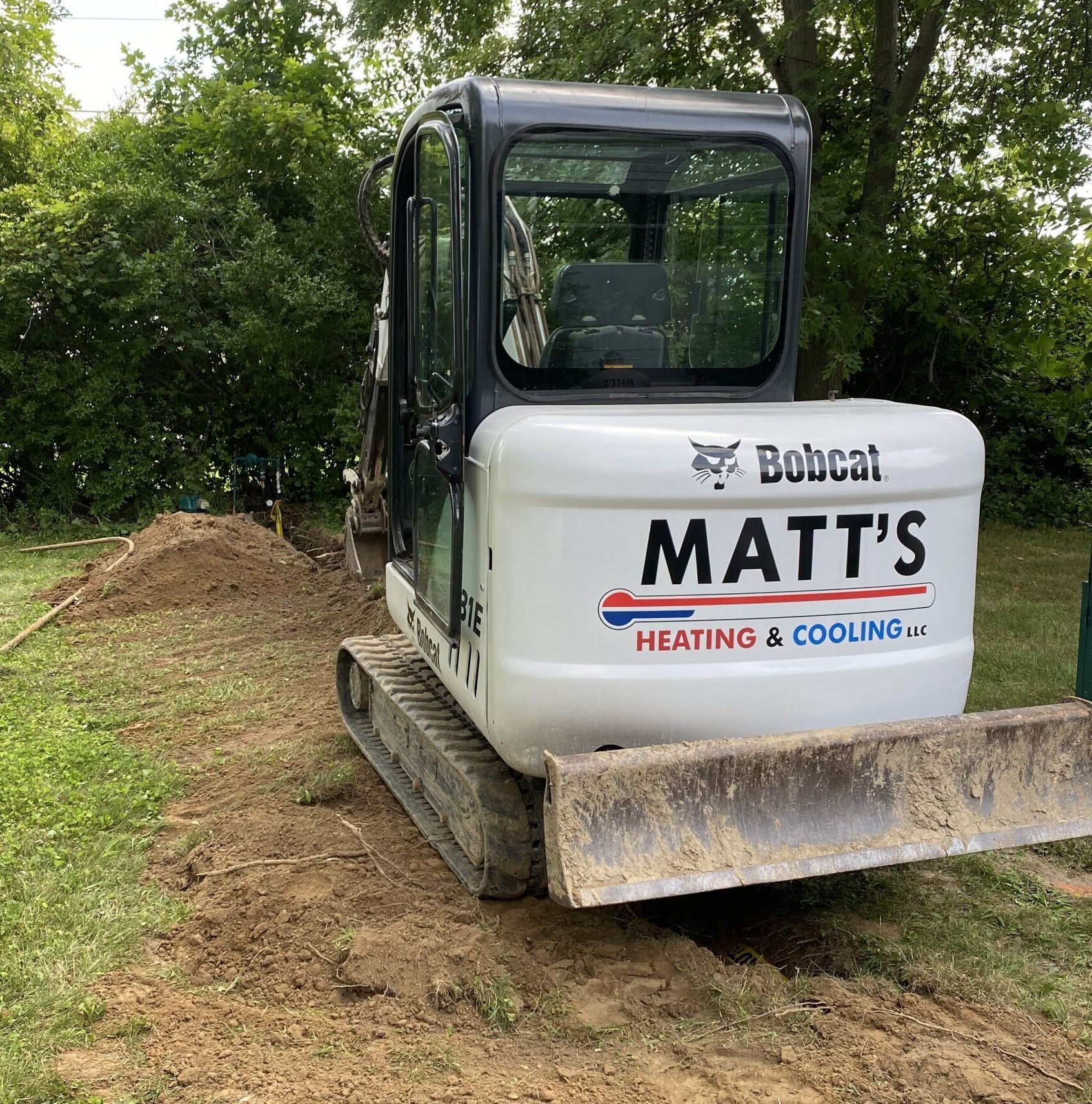Bobcat Truck — Spencerville, OH — Matt’s Heating & Cooling LLC Bobcat Truck — Spencerville, OH — Matt’s Heating & Cooling LLC