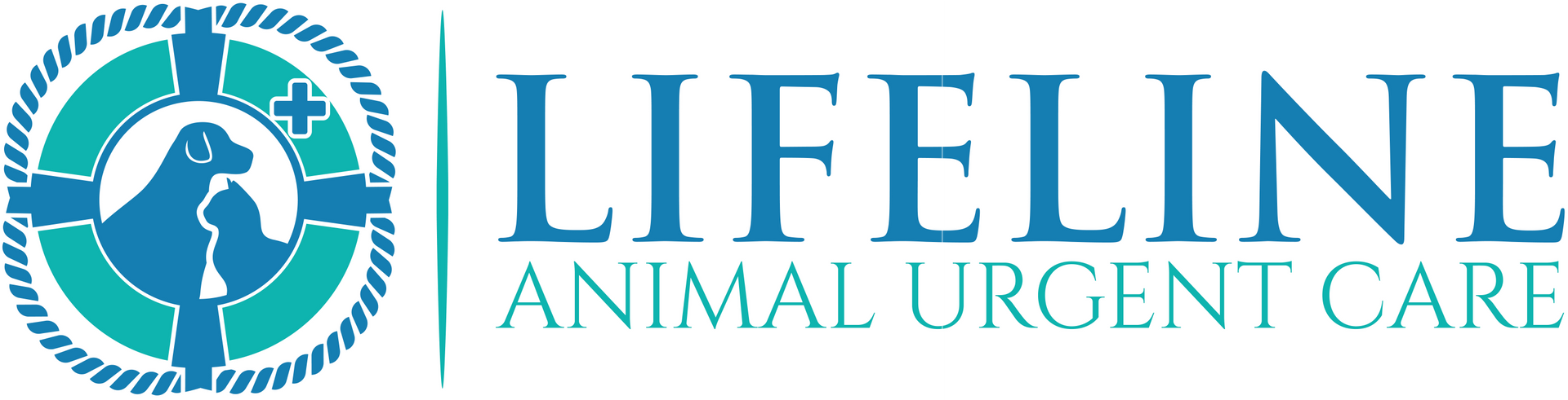 The logo for lifeline animal urgent care