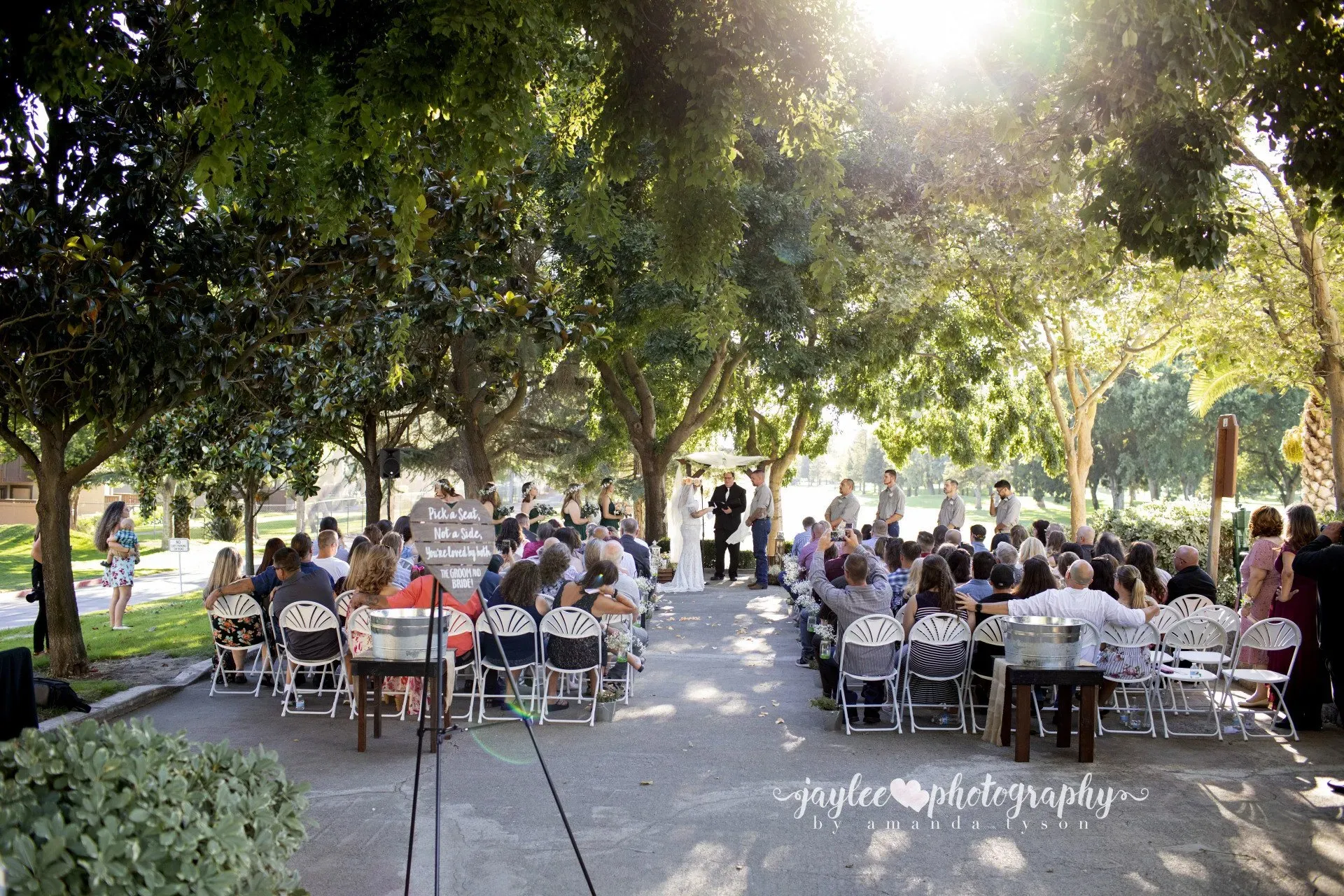 Ceremony on Cart Pad at Manteca Golf Course