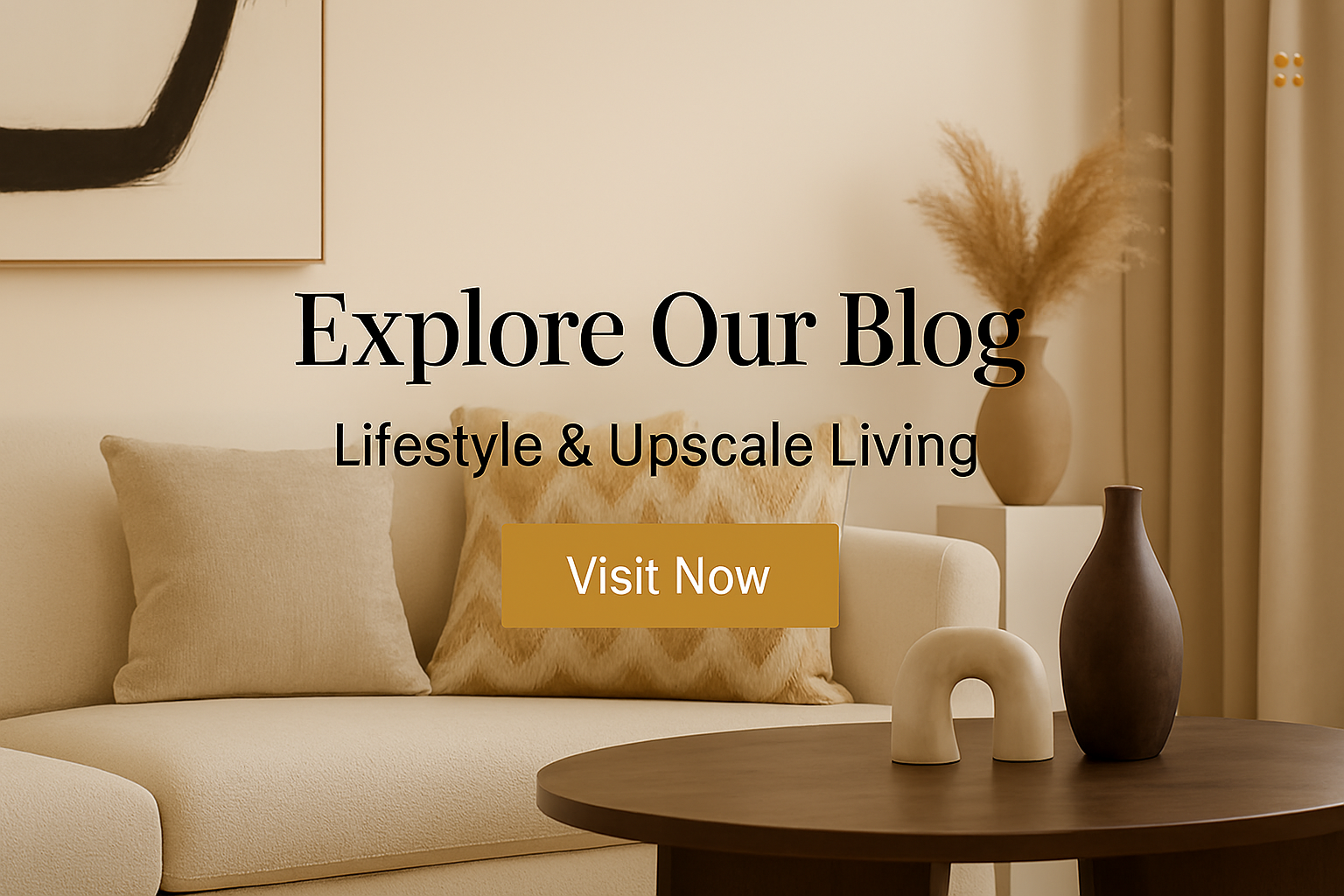 Interior scene with text