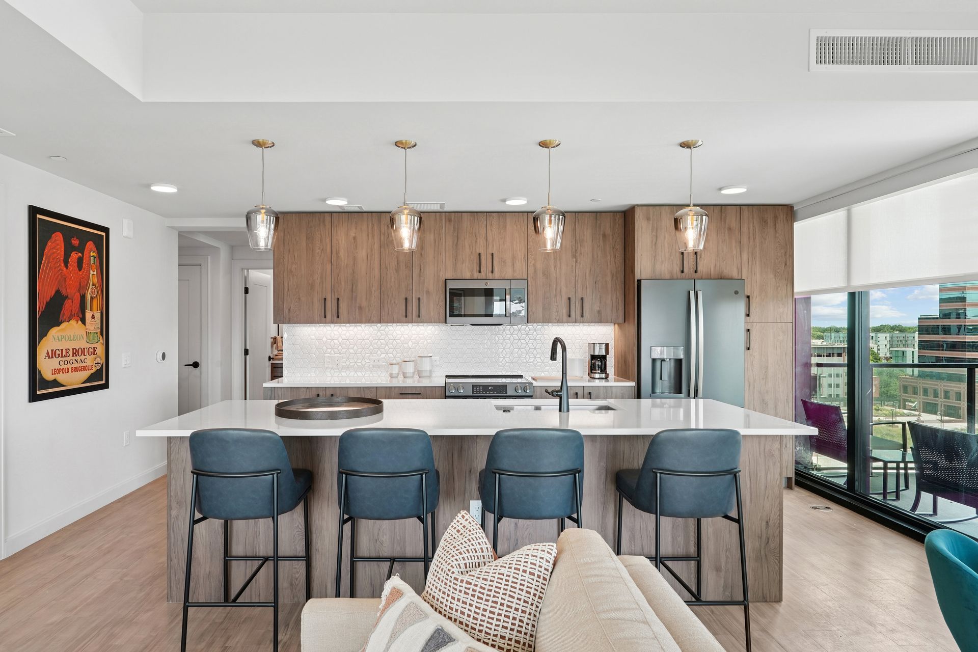 The Novus Apartments rental high-rise kitchen