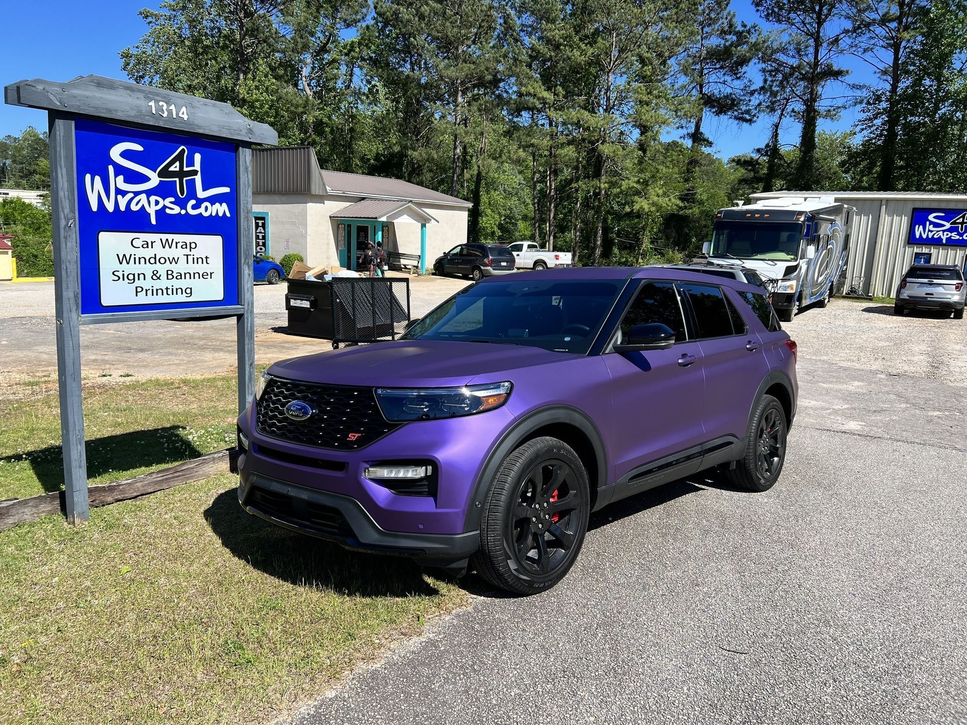 explorer full color change wrap matte metallic purple