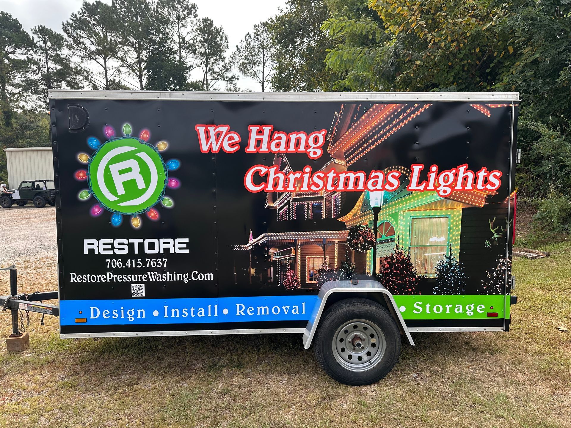 full custom printed commercial trailer wrap