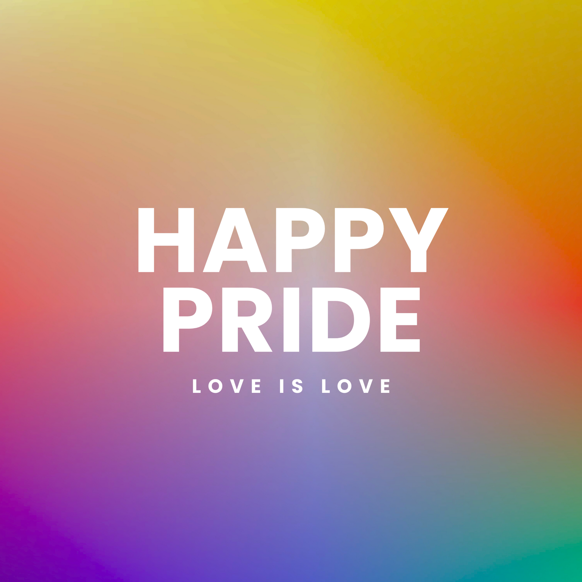 Happy pride: love is love