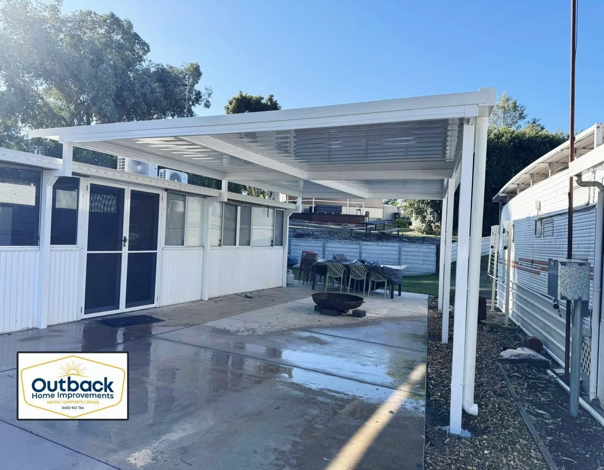 Insulated patio vs flyover patio comparison by Outback Home Improvements Dubbo