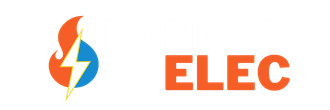 A logo for elec with a lightning bolt and the word elec.