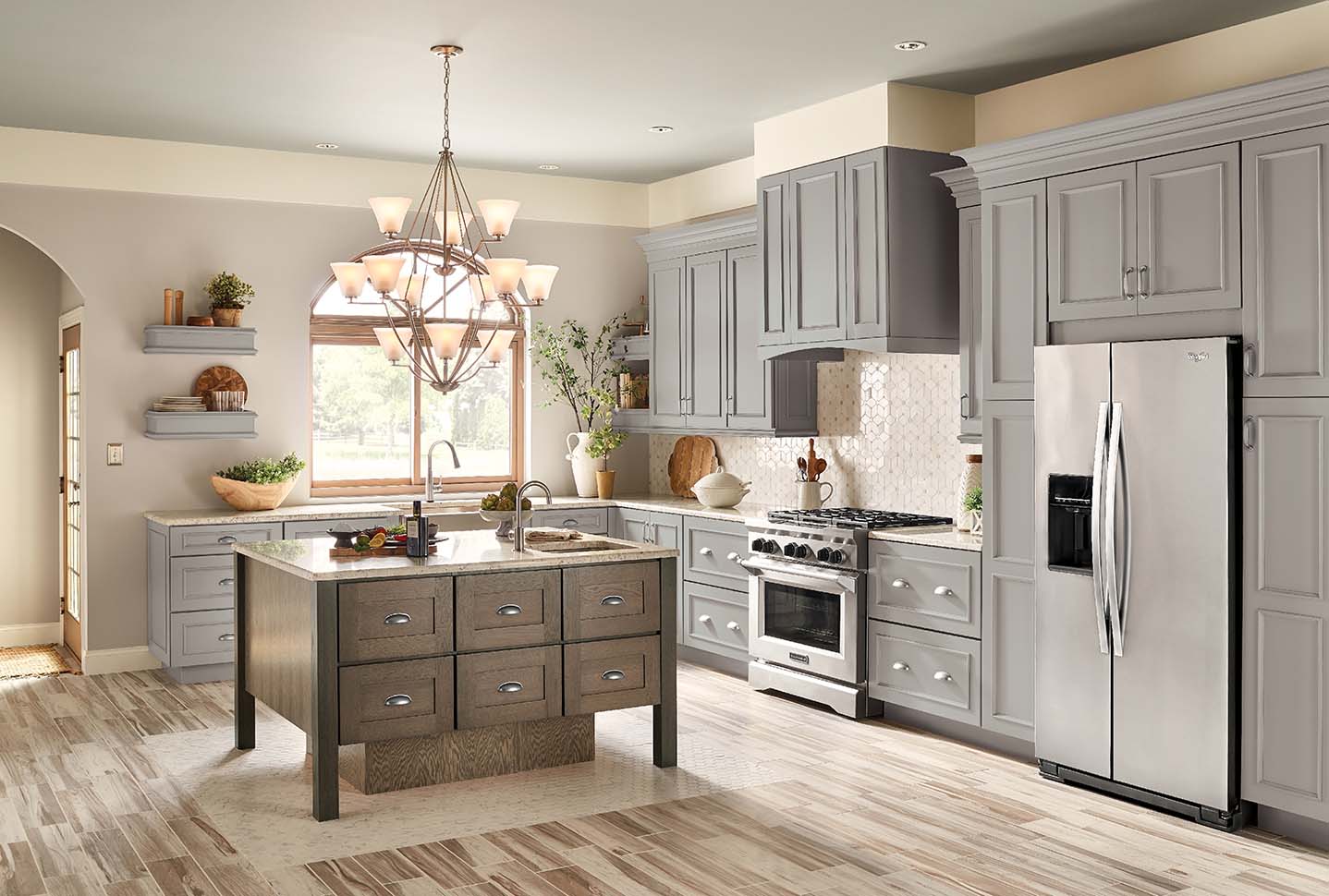 Merillat The Masterpiece  Collection Pebble Grey Maple