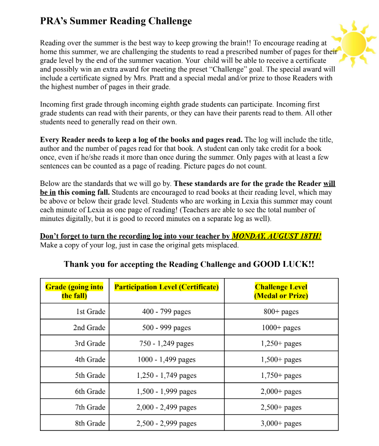 A page of text with a picture of a sun on it.