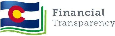 The logo for financial transparency has a flag on it.