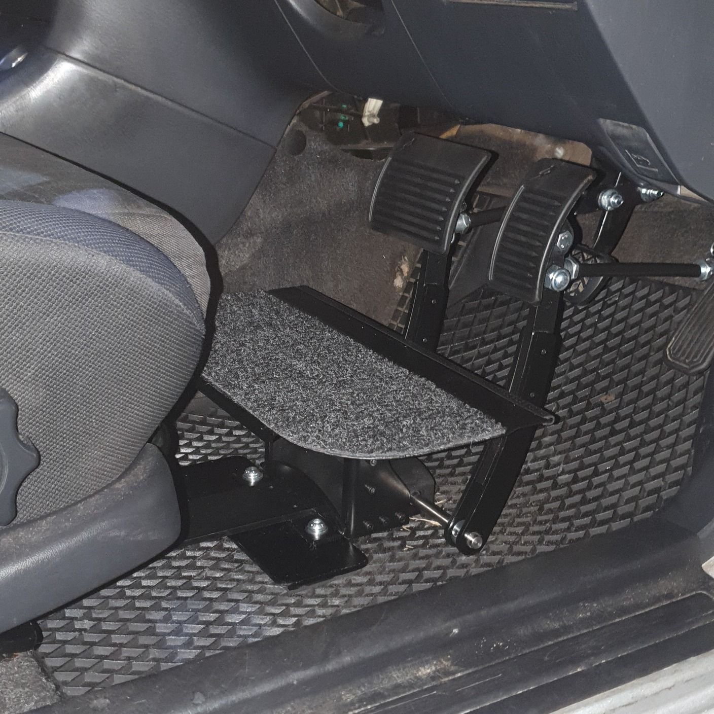 A Close up Of a Brake Pedal in A Car — Mobility Modification Services In Garbutt, QLD