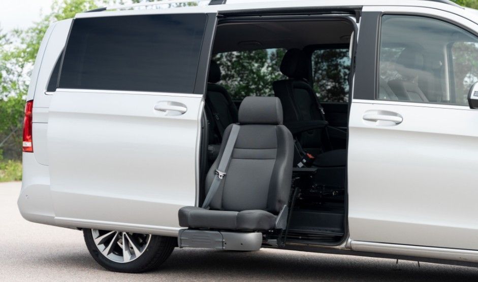 A Turny Seat In A Silver Car — Mobility Modification Services In Garbutt, QLD