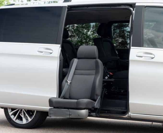 Turney Seat In A White Car- Mobility Modification Services In Garbutt, QLD
