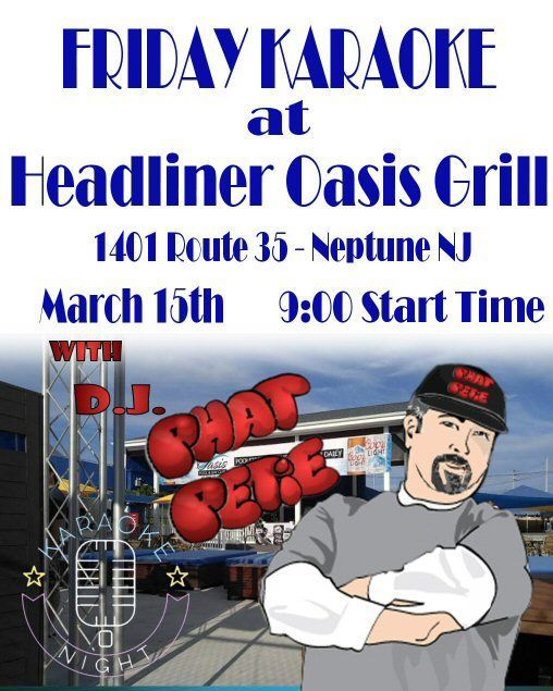 Weekend Local Bar Events Neptune, NJ Headliner Oasis