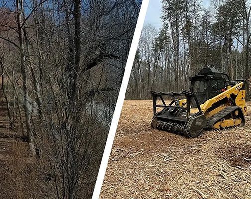 A volvo excavator is sitting on top of a pile of dirt.