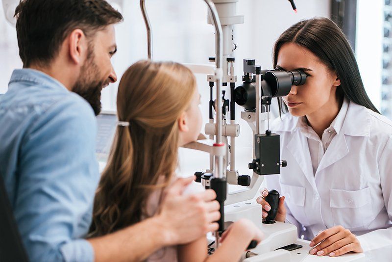 Young Girl Eye Check Up — Binghamton, NY — Binghamton Eye Associates