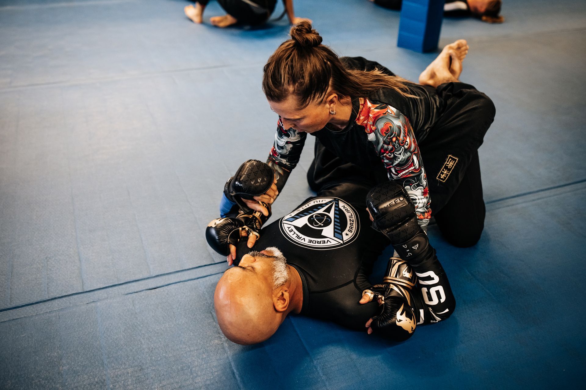 Adult students drilling BJJ techniques at at Verde Valley Brazilian Jiu Jitsu and Muay Thai.