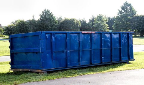 Blue Dump Container — Lebanon, PA — X/S Waste Transport Inc