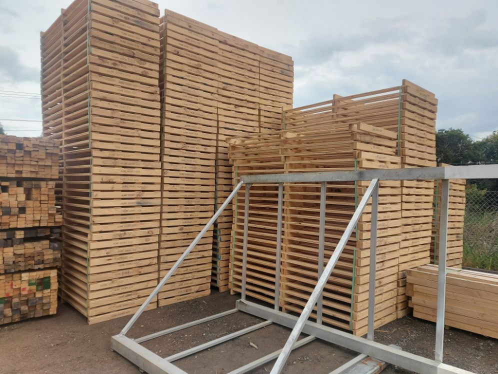 Timber Pallets Frame with Stand — Timber Suppliers in Hunter Valley, NSW