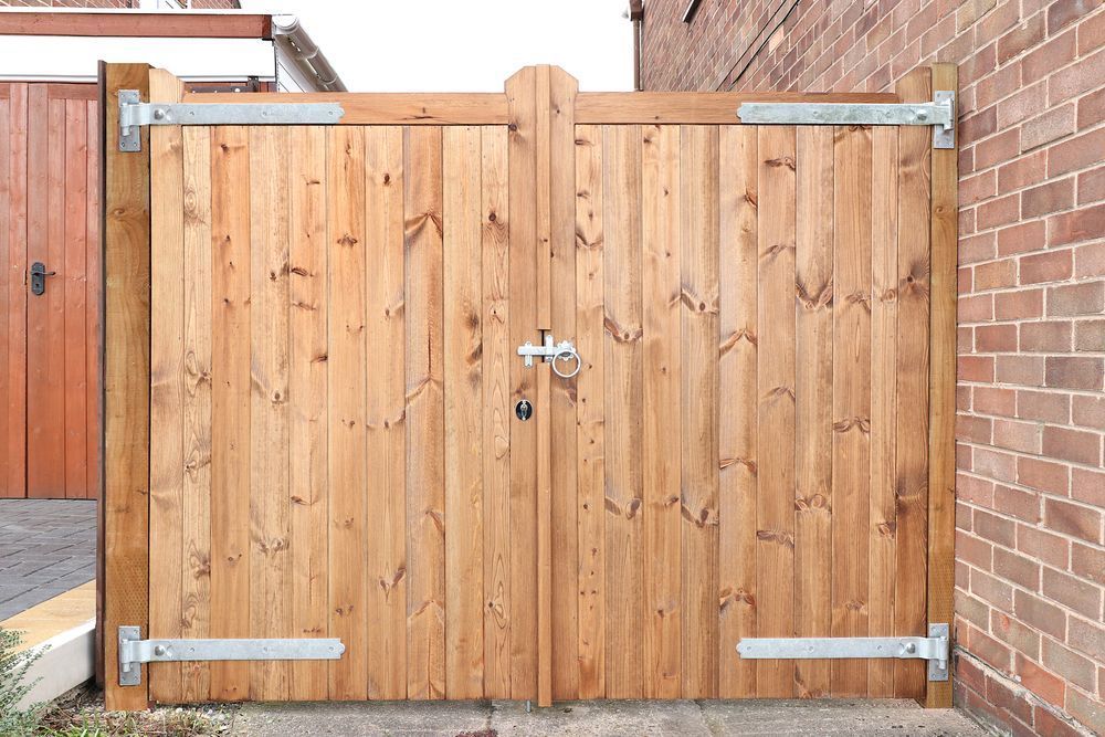 Traditional Double Wooden Gates — Timber Suppliers in Rutherford, NSW