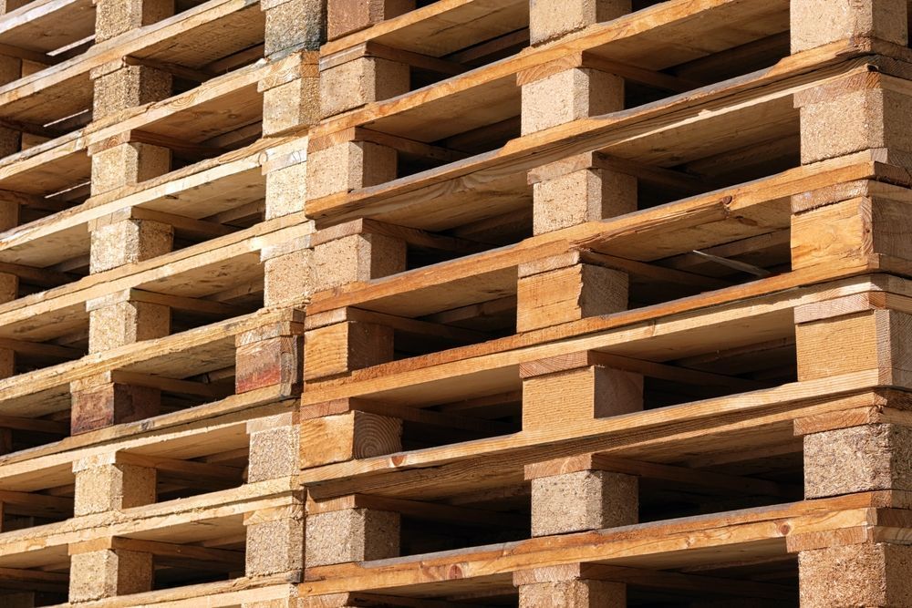 Close-up of a Lot of Wooden Pallets — Timber Suppliers in Rutherford, NSW