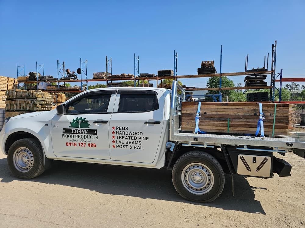 Truck Delivering Woods — DGW Wood Products in Kurri Kurri, NSW
