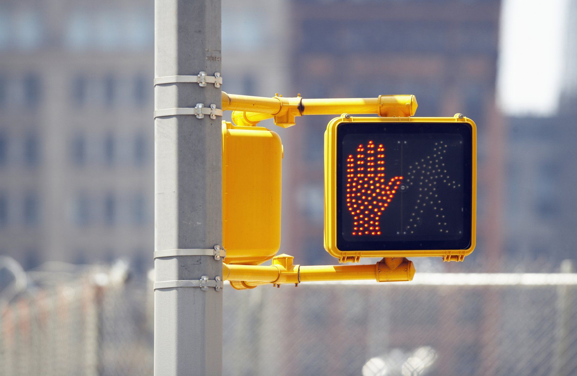 Do Not Cross Sign on Traffic Lights — Fort Worth, TX — Johnson & Johnson Attorney at Law