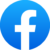 Facebook logo, white