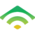 Green and yellow logo: stylized house shape above three curved lines, suggesting connectivity.