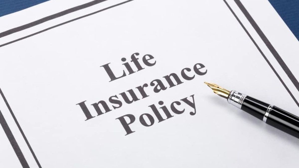 close up of life insurance paperwork