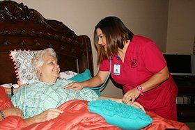 Elderly on Bed — Corpus Christi, TX — Angel Bright Hospice, Inc.